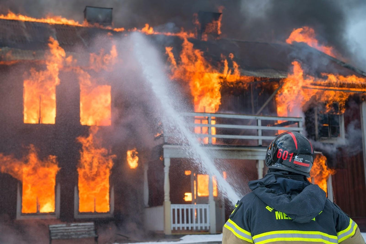 a house fire